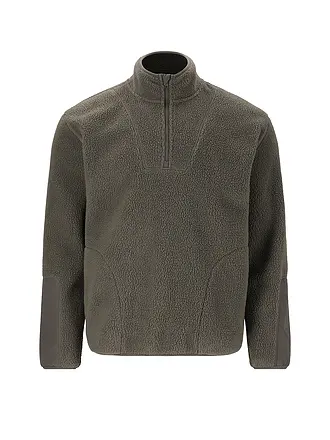 VIRTUS | Sweater in pile da uomo con mezza zip |
